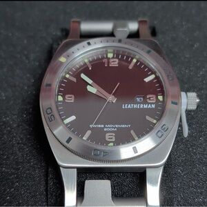 Leatherman Tread Tempo Swiss Movement 200m Stainless Steel Men’s Watch BRAND NEW